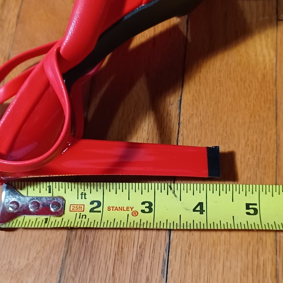 Red Strappy Heels - Picture 5 of 10